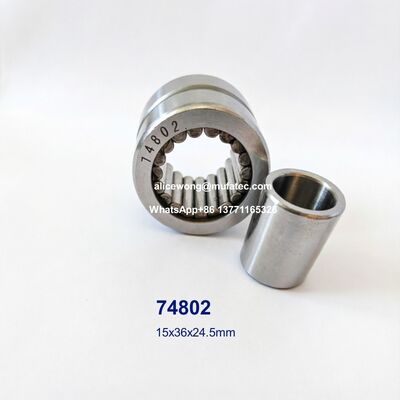 74802 15x36x24.5mm Full Complement Needle Roller Bearings With Inner Rings