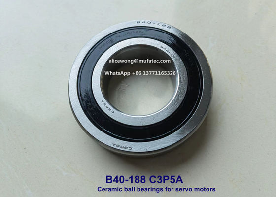 B40-188 C3P5A 하이브리드 세라믹 볼 베어링 고속 서보 모터 40*80*18mm