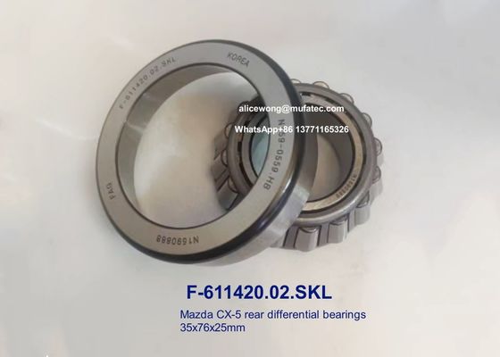 F-61142002.SKL F-611420 02 KA03-27-220 마즈다 CX-5 차차 베어링 톱니 롤러 베어링 35*76*25mm