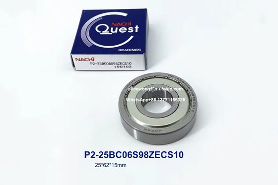 P2-25BC06S98ZECS10 25BC06S98 자동차 제너레이터 베어링 1면 철강 밀폐 베어링 25*62*15mm