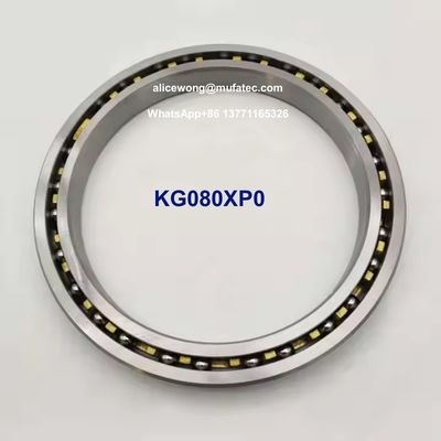 KG080XP0 얇은 절단 베어링 203.2x254x25.4mm, P0, 구리 케이지, 밀폐가 없습니다